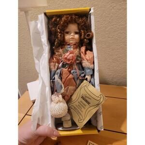 Collectible Vintage Seymour Mann Porcelain Doll Miranda New In Box With Papers